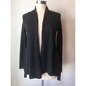 Eileen Fisher Merino Wool Open Front Cardigan Extra Small Gray B 11/12